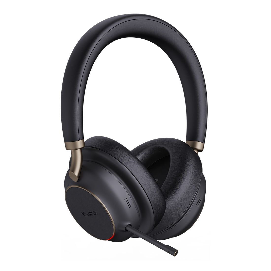 Yealink BH76 Plus with Charging Stand UC Black USB-C/A Bluetooth Stereo Headset, 5Mic Beamforming Noise Cancellation Talk time up to 35h, BH76-P-CH-UC-C/A