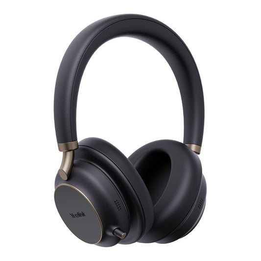Yealink BH76 Plus UC Black USB-C/A Bluetooth Stereo Headset, 5Mic Beamforming Noise Cancellation Talk time up to 35h, Bluetooth 5.3 USB-C/A Dongle, BH76-P-BL-UC-C/A