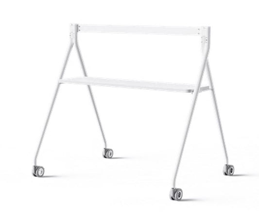 Yealink Floor stand for MeetingBoard 65' with Tray, Fit for Yealink MeetingBoard 65', Wheeled for easy transport Stable, Durable Base Practical, White, MB-FLOORSTAND-650T-W