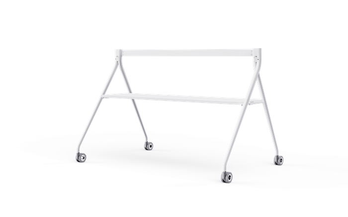 Yealink Floorstand for MeetingBoard 86' with Tray,Perfect fit for Yealink MeetingBoard 86',Wheeled for easy transport Stable, White, EOS, MB-FLOORSTAND-860T-W