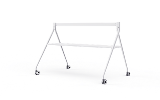 Yealink Floorstand for MeetingBoard 86' with Tray,Perfect fit for Yealink MeetingBoard 86',Wheeled for easy transport Stable, White, EOS, MB-FLOORSTAND-860T-W