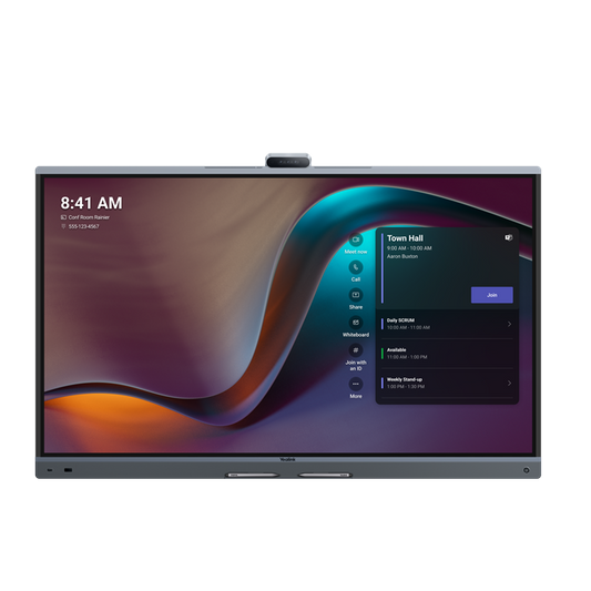 Yealink YealinkMB75Pro-A02 75'' MeetingBoard Microsoft Teams on Android, Triple-eye Camera System (3*50MP), Floorstand & Wallmount not included, Android 13.