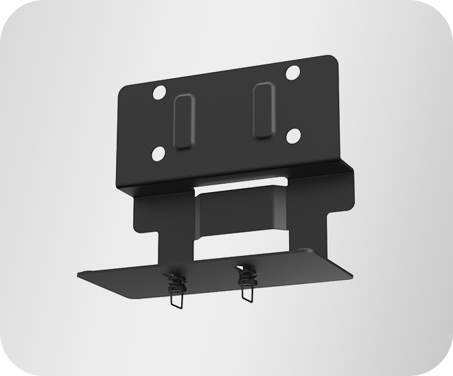 Yealink MD-AVBracket-S mounting bracket securely attaches MB A25, A40, SmartVision 40 to meeting display, IPY-MD-AVBRACKET-S