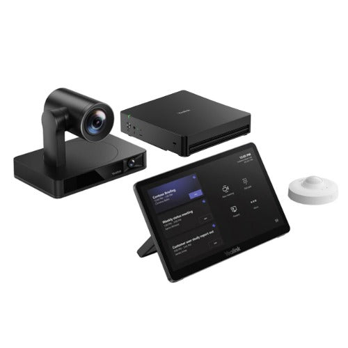 Yealink MVC860 Microsoft Teams Rooms on Windows, Medium and Large Meeting Rooms, MTR Kit, UVC86 4K Dual Camera, MCoreKit C5, RoomSensor, *NO AUDIO*, MVC860-C5-000