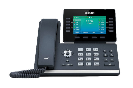 Yealink T54W, 16 Line IP HD Phone, 4.3' 480 x 272 Colour Screen, HD Voice, Dual Gig Ports, Built In Bluetooth And WiFi, USB 2.0 Port, SBC Ready, SIP-T54W