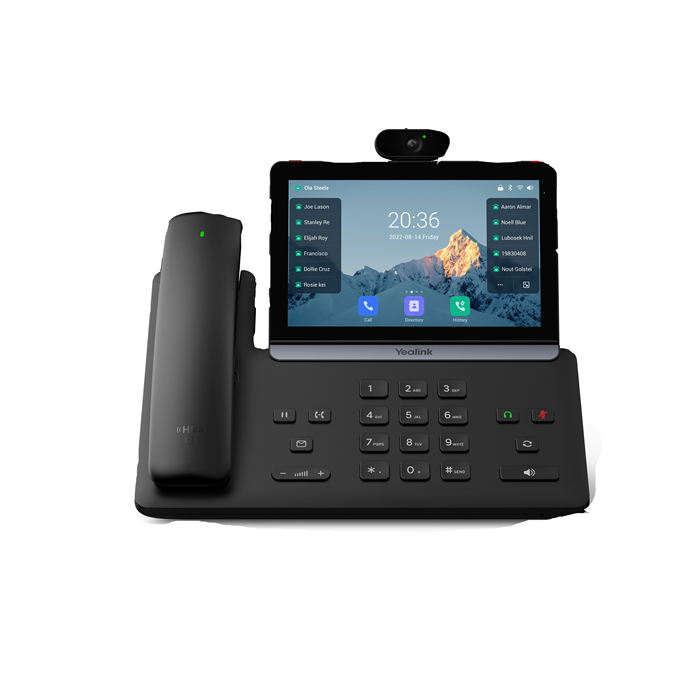 Yealink SIP-T88V Pro IP Phone, 7' Touchscreen, Android 13, HD Voice, Bluetooth Handset, Wi-Fi 6, Dual USB, PoE, Video Ready, SIP-T88V-PRO