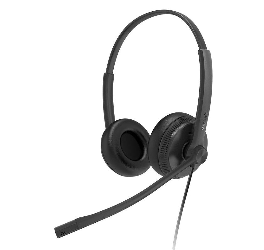 Yealink UH34 SE Dual USB Wired Headset Teams Certified Wideband Noise Cancelling Headset, USB and 3.5mm Jack Controller&Teams Button, Ultra-Lightweigh, UH34-SE-D-MS