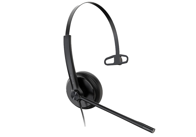 Yealink UH34 Mono UC USB Headset, Lightweight, All Day Wearing Comfort, Ear Wideband Noise Cancelling Microphone, Leather Ear Cushions, USB-A, UH34-M-UC