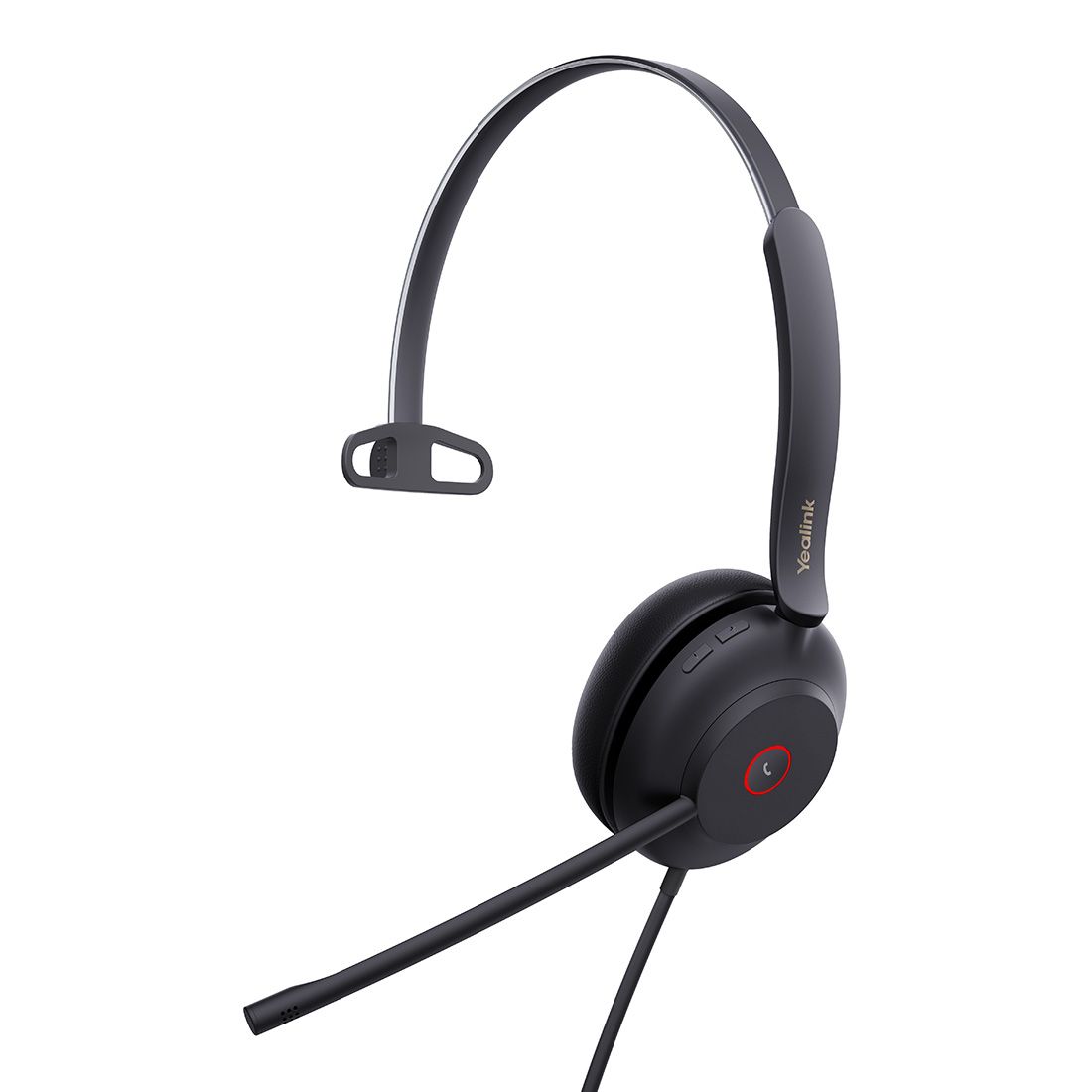 Yealink UH37 Mono USB Wired Headset, UC, USB-C, 35mm Speaker, Busylight, Leather Ear Cushion,HD Audio, 2Mic Noise Killer, Microsoft Teams & UC, UH37-M-UC-C