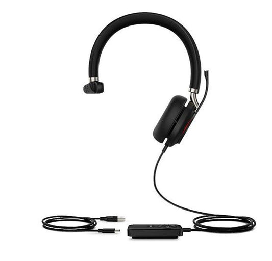 Yealink UH38 Mono USB and Bluetooth Headset, USB-C, UC Call Controller, Dual Noise-Canceling Mics, Busy Light, Microsoft Teams & UC Certified, EOL, UH38-M-UC-C