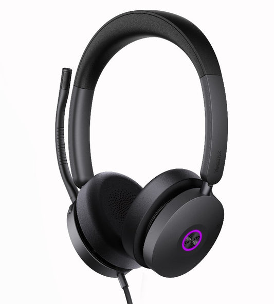 Yealink UH48 UC USB Wired Headset Hybrid Active Noise Cancellation, Four-Microphone Noise-canceling Technology, Swift Plug & Play All-Day Comfort, UH48-D-UC-C/A