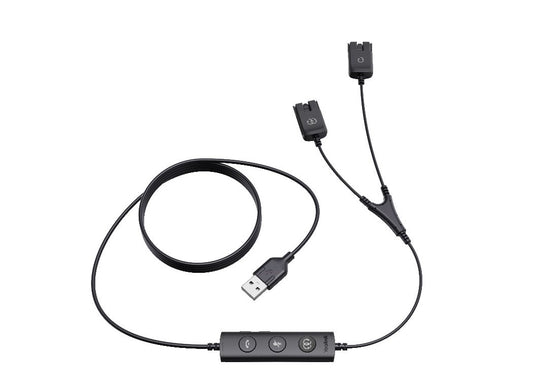 Yealink USB/QD Trainer Cable(1PCS), Y Cable - USB/QD Trainer Cable for YHS series, USB/QD-TC-1ps