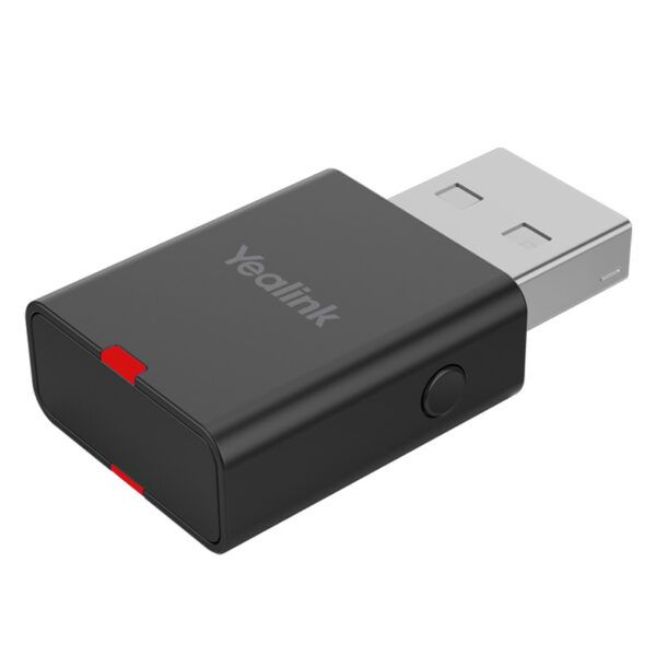 Yealink WDD60 DECT Headset USB Dongle for use with WH6x Wireless Headsets, 2Micro, USB 2.0, LED Indicates, High Transmission Rate