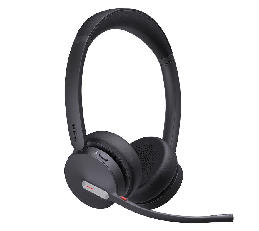 Yealink WH64 Hybrid Dual Teams DECT Wireless Headset, DECT & Bluetooth Wireless Technology, 3-Mic Noise Cancellation, DECT Dongle USB-A WDD60, WH64-H-D-MS