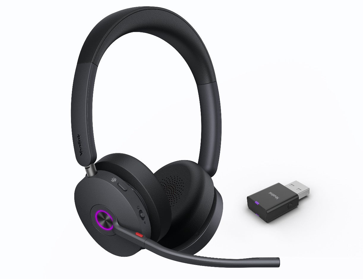 Yealink WH68 Hybrid Dual Teams DECT & Bluetooth Hybrid Wireless Technology, 4-Mic Hybrid ANC, 4-Mic Noise Cancellation, All-Day-Wearing Comfort WDD6, WH68-H-MS