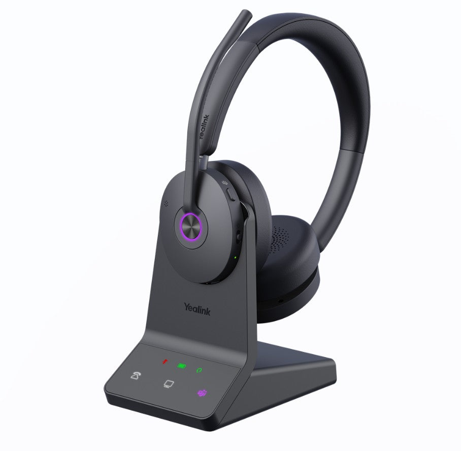 Yealink WH68 Dual Teams DECT & Bluetooth Wireless Technology, 4-Mic Hybrid ANC, 4-Mic Noise Cancellation, All-Day-Wearing Comfort, WH68-MS