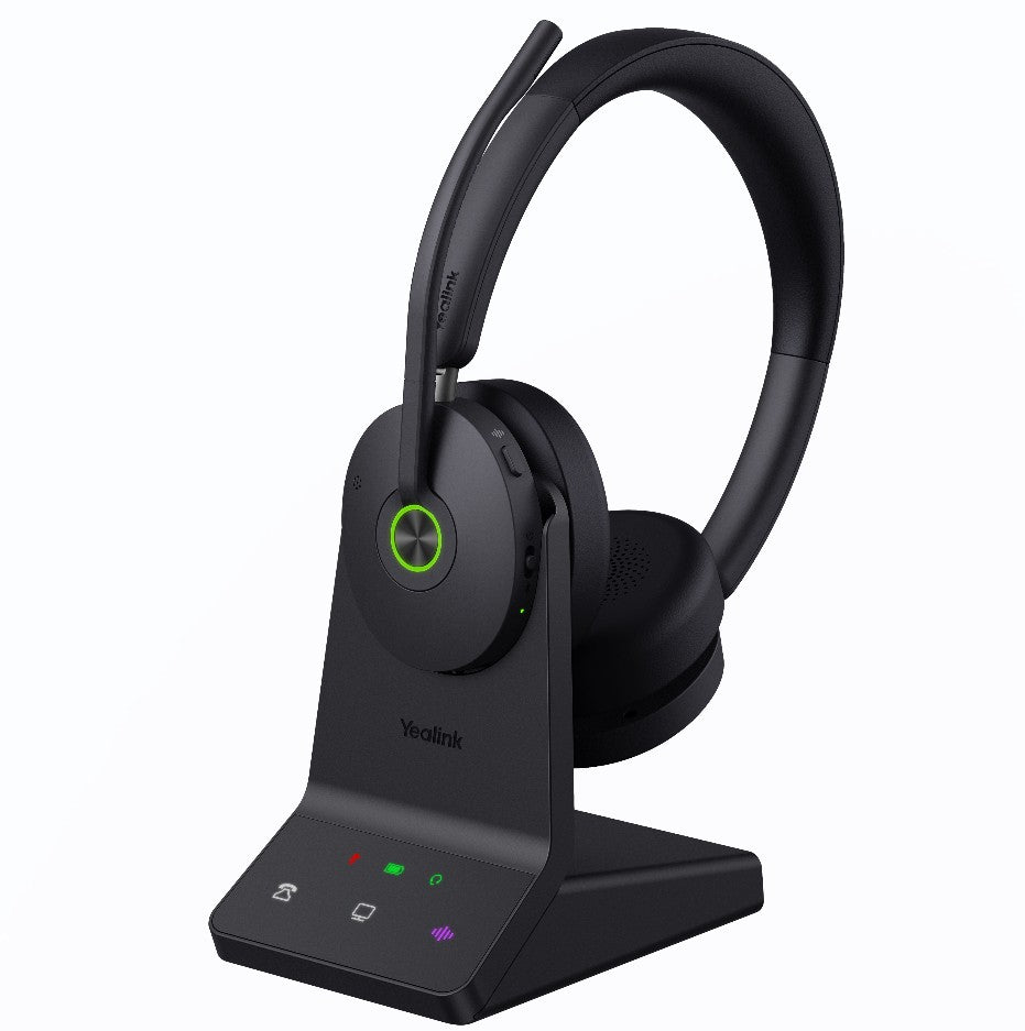 Yealink WH68 Dual UC DECT & Bluetooth Wireless Technology, 4-Mic Hybrid ANC, 4-Mic Noise Cancellation, All-Day-Wearing Comfort, WH68-UC