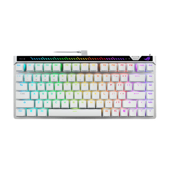ASUS M705 ROG Falchion Ace 75 HE Gaming Keyboard - WHITE, HFXV2Magnetic, USB2.0TypeC, 75%,8000Hz, 0.125ms, Windows10/11, GearLink, M705 ROG FALCHION ACE 75HE WT