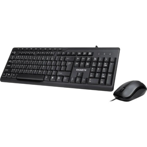 Gigabyte (LS) Gigabyte KM6300 USB Wired Keyboard & Mouse Combo multimedia controls 1000dpi Adjustable Portable slim receiver Stylish design comfort