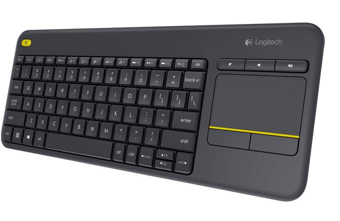Logitech K400 Plus Wireless Keyboard with Touchpad & Entertainment Media Keys Tiny USB Unifying receiver for HTPC connected TVs ~KBLT-K830BT, 920-007165