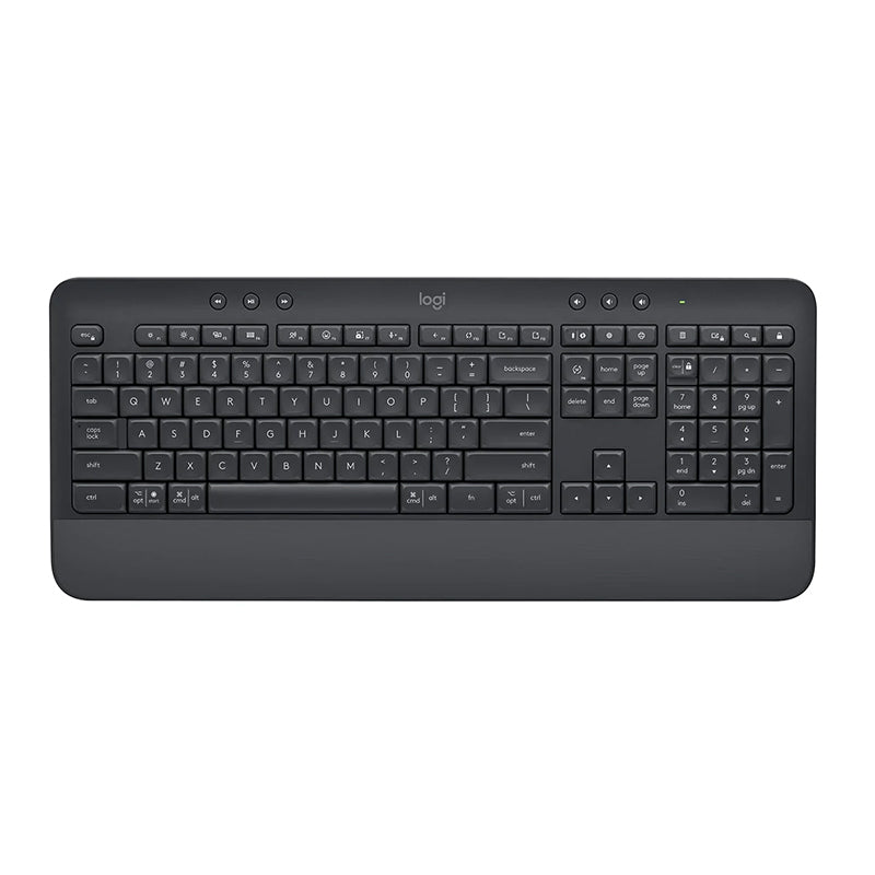 Logitech Signature K650 Comfort Full-Size Wireless Keyboard with Wrist Rest Graphite, 920-010955