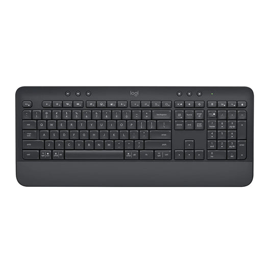 Logitech Signature K650 Comfort Full-Size Wireless Keyboard with Wrist Rest Graphite, 920-010955