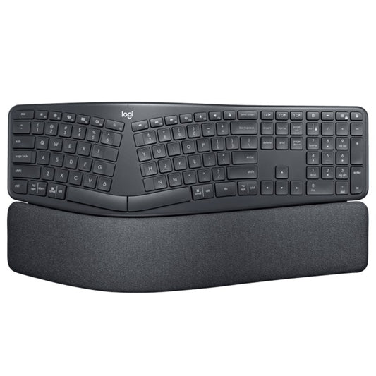 Logitech K860 ERGO Split Wireless Keyboard - Curved Ergonomic Split Keyboard, Bluetooth/2.4GHz USB, 920-010111