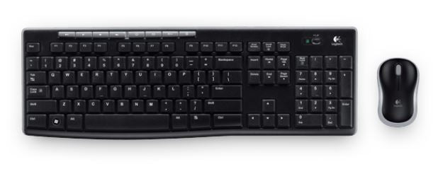 Logitech MK270R Wireless Keyboard and Mouse Combo 2.4GHz Wireless Compact Long Battery Life 8 Shortcut keys, 920-006314
