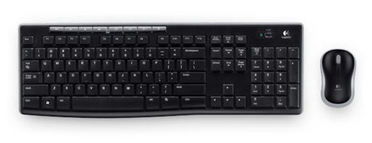 Logitech MK270R Wireless Keyboard and Mouse Combo 2.4GHz Wireless Compact Long Battery Life 8 Shortcut keys, 920-006314