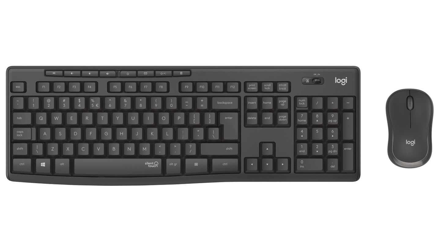 Logitech MK295 Wireless SILENT KEYBOARD AND MOUSE COMBO, 2.4GHZ USB RECEIVER - 1YR WTY, 920-009814