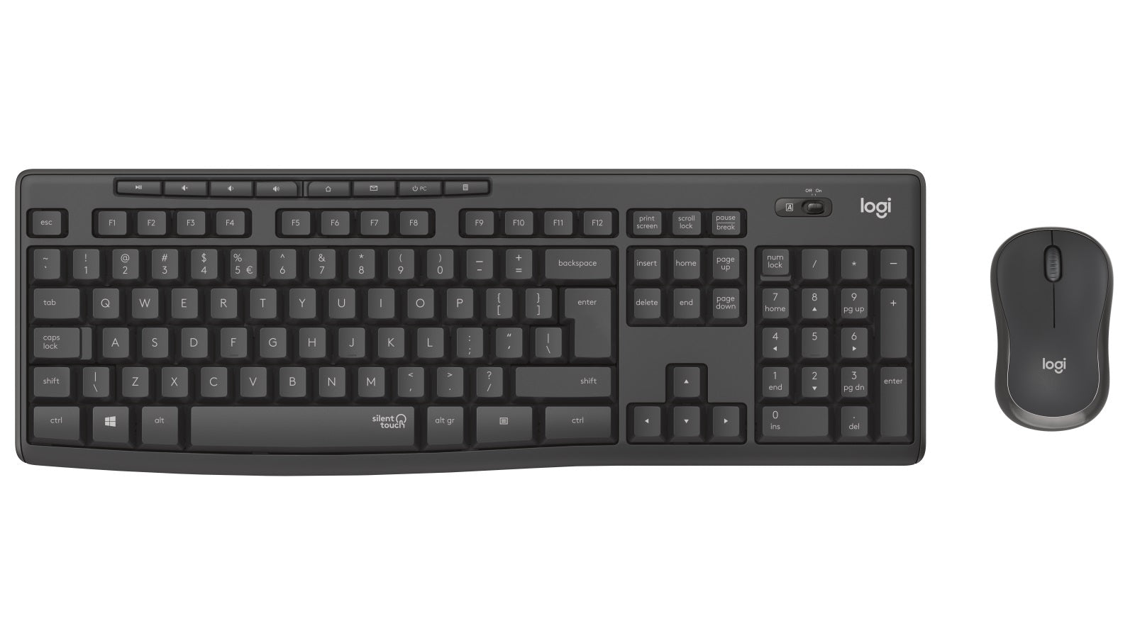 Logitech MK295 Wireless SILENT KEYBOARD AND MOUSE COMBO, 2.4GHZ USB RECEIVER - 1YR WTY, 920-009814