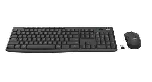 Logitech MK370 Wireless Keyboard and Mouse Combo for Business Silent Touch technology Smooth optical tracking, 920-012083