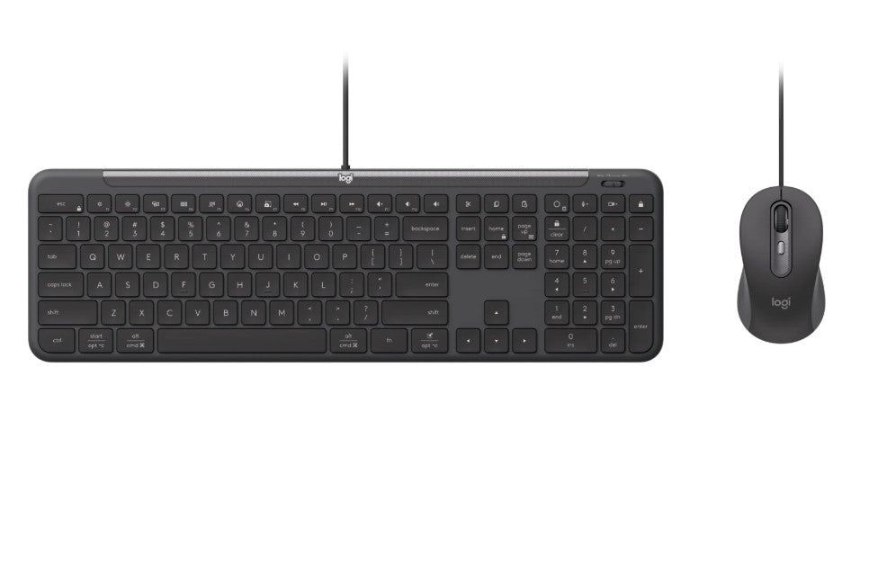 Logitech (LS) Logitech MK620 Slim Wired Combo MK620 for Business - Multi-OS keyboard and mouse for workplaces, 920-013351