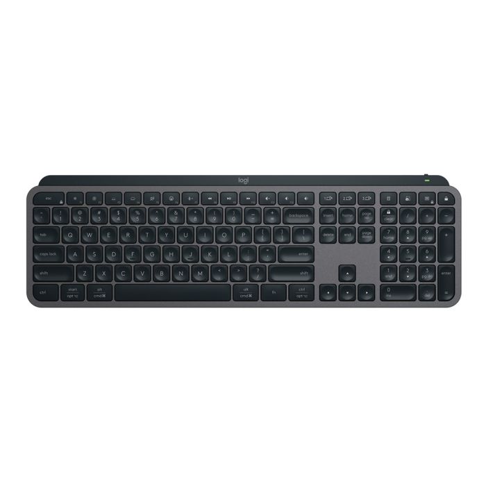 Logitech MX KEYS S Wireless ILLUMINATED Keyboard/ Rechargeable Li-Po (1500 mAh) battery Graphite 1-Year Limited Hardware Warranty, 920-011563