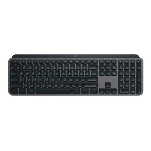 Logitech MX KEYS S Wireless ILLUMINATED Keyboard/ Rechargeable Li-Po (1500 mAh) battery Graphite 1-Year Limited Hardware Warranty, 920-011563