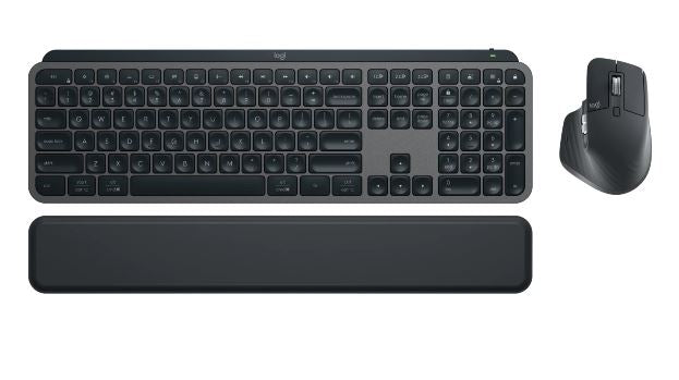Logitech MX KEYS S COMBO Performance Combo: MX Master 3S, MX Keys S & MX Palm Rest 8000 DPI (Graphite), 920-011605