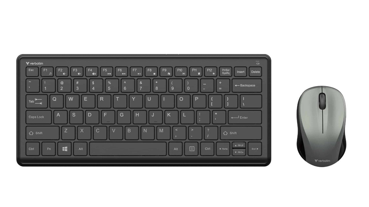 Verbatim Compact Silent Wireless Keyboard and Mouse Combo - PCR, 32412
