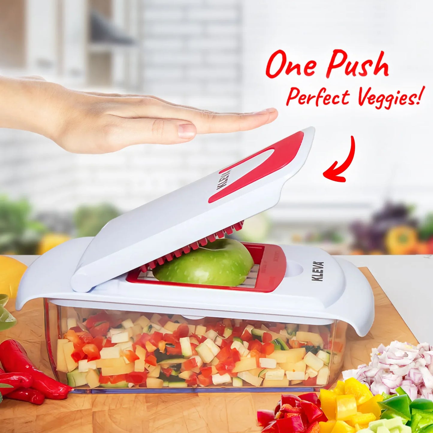Kleva Cube Cutter Multi-Blade Vegetable Dicer - KCCUT01