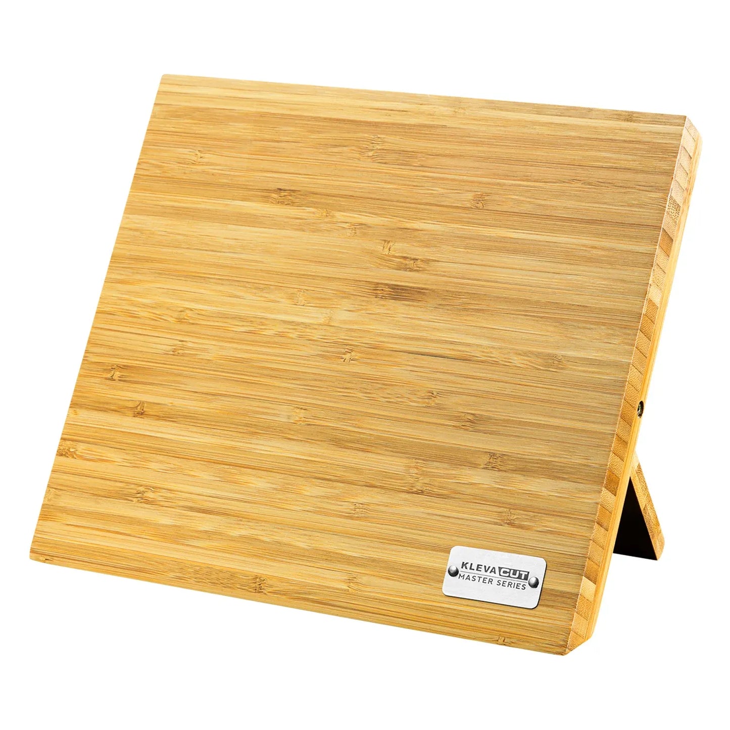 KlevaCut Bamboo Magnetic Knife Block Foldable Holds 4-6 Knives - KCMSBB01