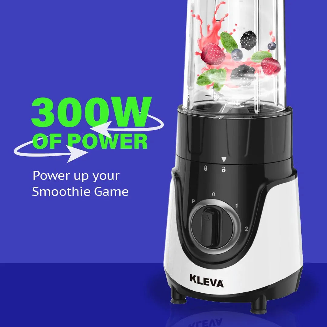 Kleva Health Hurricane GO Personal Blender with 700ml Bottle 300W - KHHGO-300W