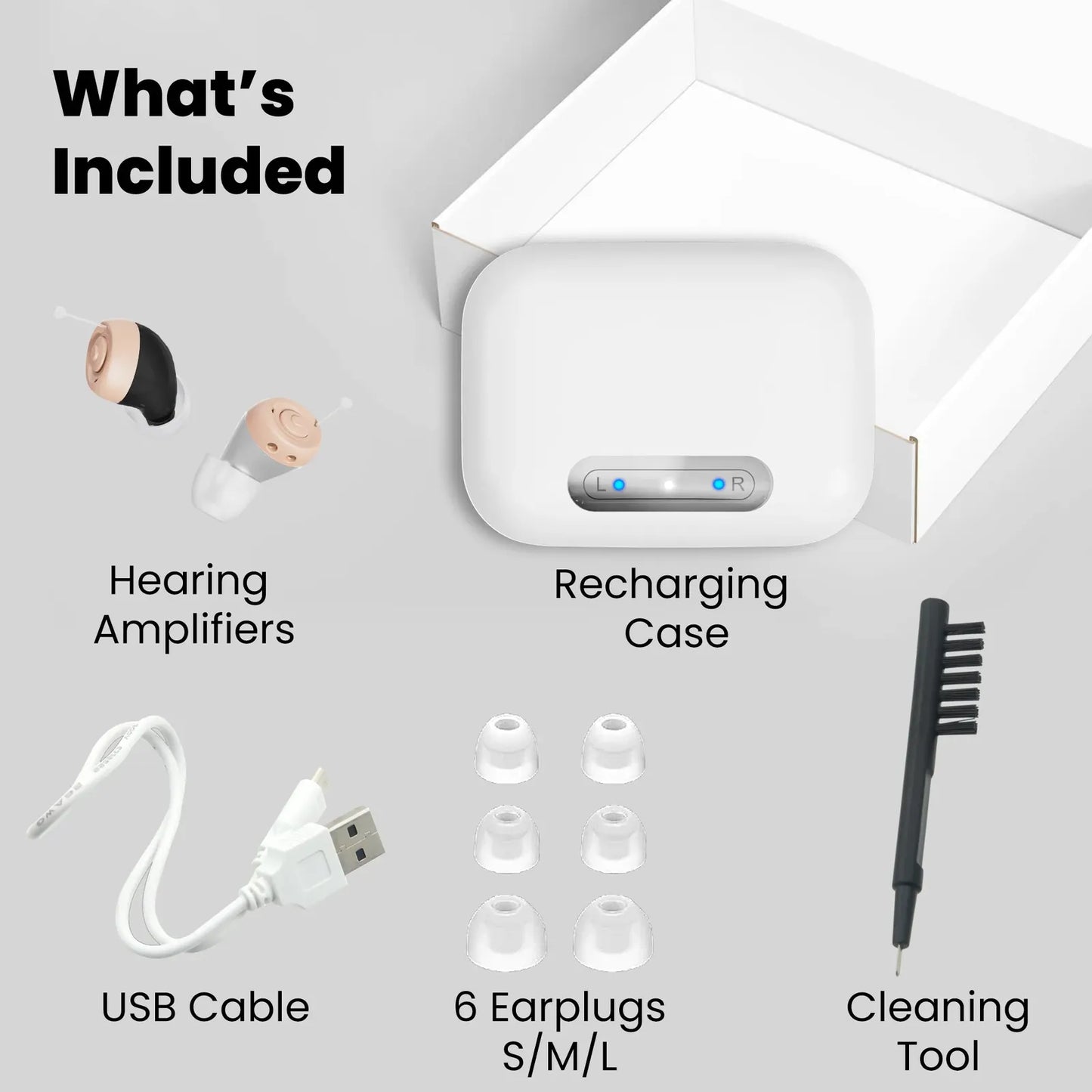 Kleva HearClear Mini Rechargeable Personal Sound Amplifier
