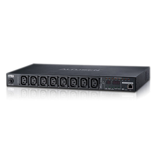 Aten 8 Port 1U 10A Smart PDU with Bank level metering and outlet control, 8xC13 Outlets, PE6108G-ATB-G