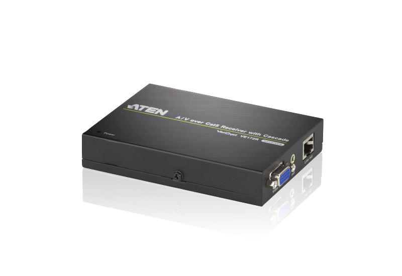 Aten A/V Over Cat 5 Receiver with Cascade for VS1204T/1208T. Cascade up to 10 level (LS), VE172R-AT-U