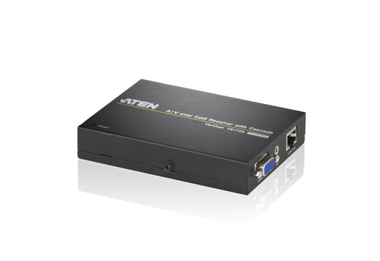 Aten A/V Over Cat 5 Receiver with Cascade for VS1204T/1208T. Cascade up to 10 level (LS), VE172R-AT-U
