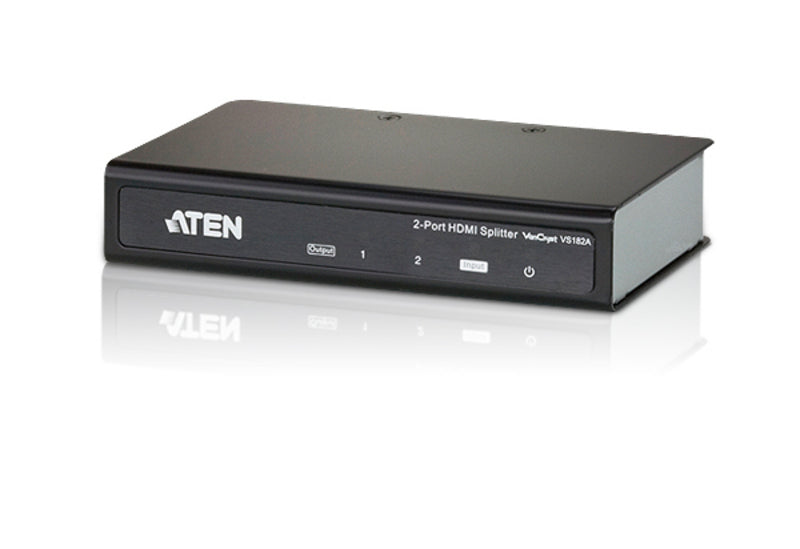 Aten Video Splitter 2 Port HDMI 4K Splitter 340MHz, Ultra HD 4kx2k & 1080p Full HD, Supports Dolby True HD, VS182A-AT-U