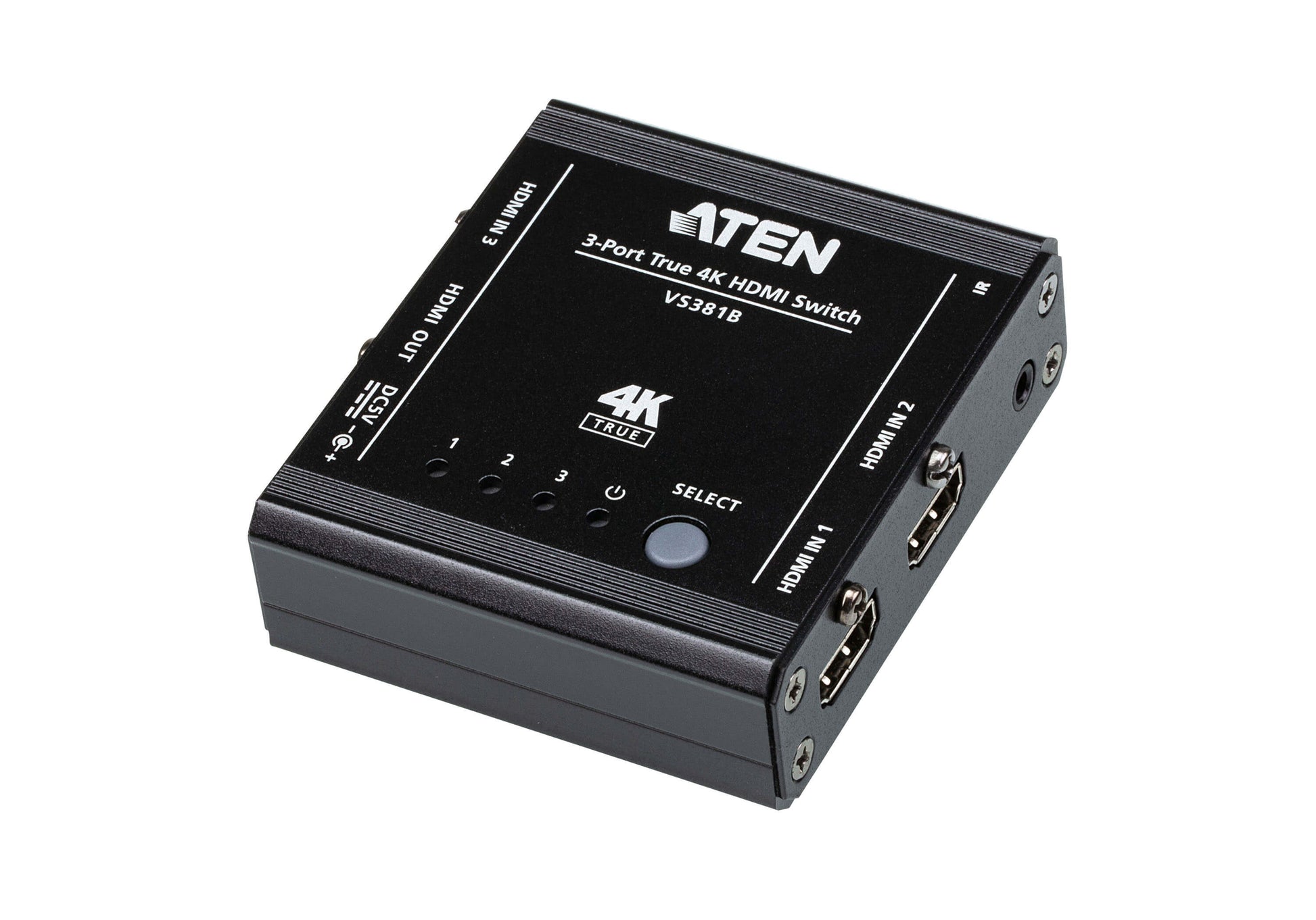 Aten 3-Port True 4K HDMI Switch, VS381B-AT