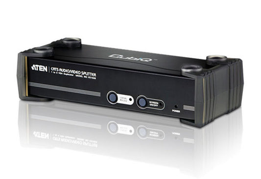 Aten Professional Video Splitter 8 Port VGA Video Splitter over Cat5 w/ Audio and RS-232, 1920x1200@60Hz or 150m Max (LS), VS1508T-AT-U