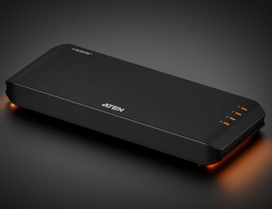 Aten Essential 4-Port True 4K HDMI Splitter, EDID Sync, One HDMI source shares four True 4K displays, LPCM 7.1, Dolby & DTS-HD Master Audio, VS4814-AT