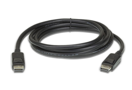 Aten 3m DisplayPort Cable, supports up to 8K (7680 x 4320 @ 60Hz), DP 1.4, High Bit Rate 3 (HBR3) bandwidth of 32.4 Gbps, 2L-7D03DP-1