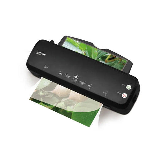 Lenoxx Hot  Laminator A4, 2 Rollers, Max Thickness 80-125 Micron Black LA-3306